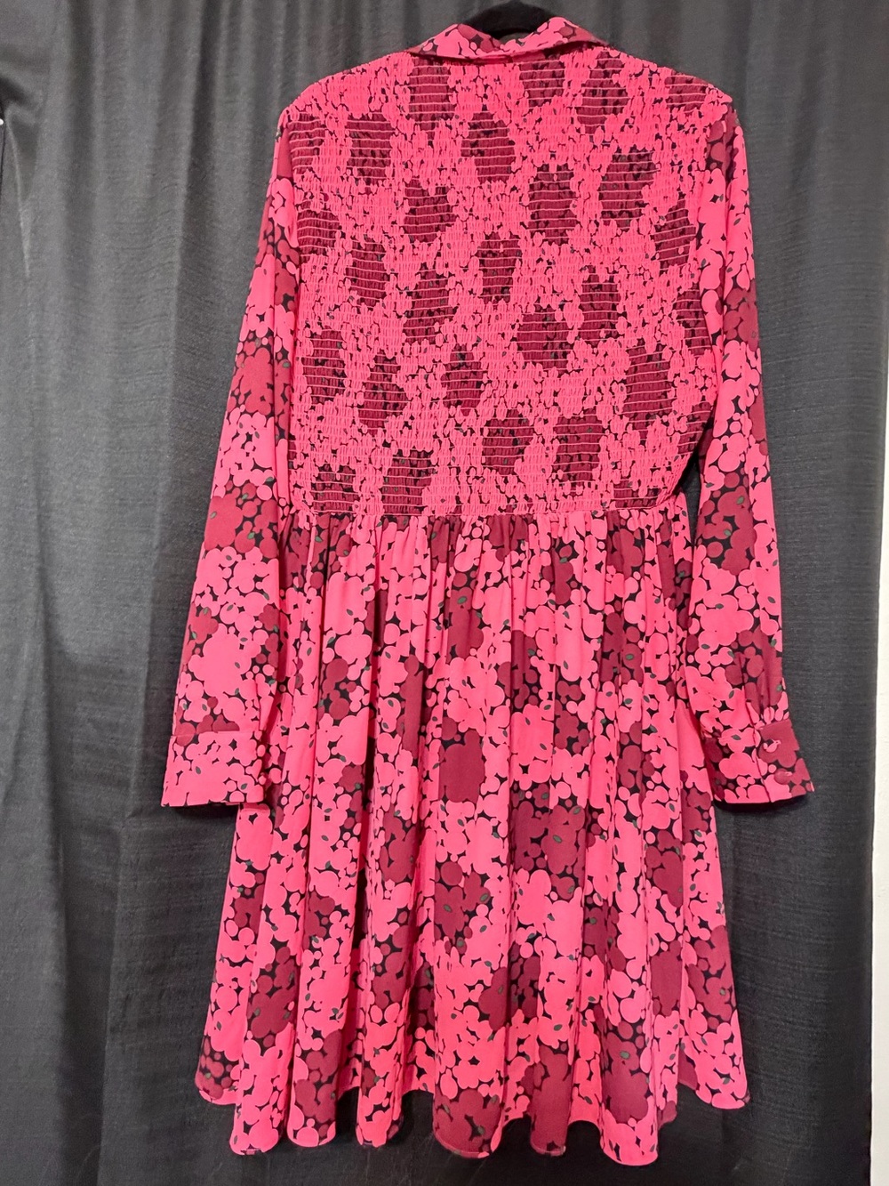 🍎BACK TO SCHOOL SALE🍎  Kate Spade Women's Pink Floral Long-Sleeve Dress - Picture 3 of 5